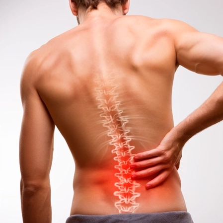 Chiropractic Houston TX Man With Back Pain Spine